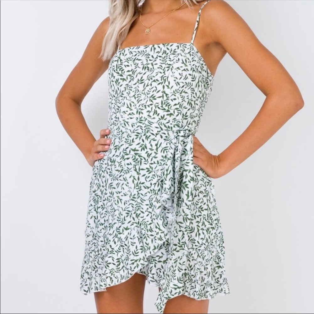 Princess Polly Olive Garden Mini Dress